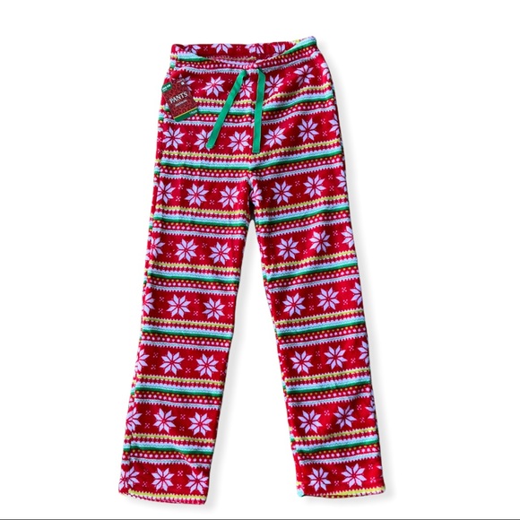 Amscan | Women’s Holiday Sleep/Lounge Pant | Red, White & Green | Small/Medium - Picture 2 of 2
